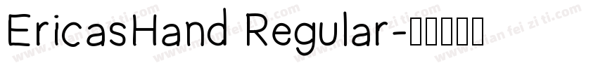 EricasHand Regular字体转换